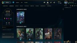 cuenta lol 532 skins todos los champs LAS P4 Lv 624, USD 100.00