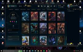 cuenta main de lol, LAS, lvl 536 con 97 skin, unranked, USD 100.00