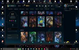 cuenta main de lol, LAS, lvl 536 con 97 skin, unranked, USD 100.00