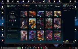 cuenta main de lol, LAS, lvl 536 con 97 skin, unranked, USD 100.00