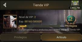 C25 ready to 26 T9 Cavs & Archers 2.500.000 gems VIP 2,450,000 points, € 300.00