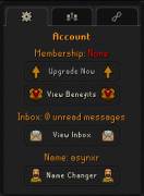 New and simple osrs account, USD 3.00
