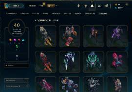 Vendo cuenta LvL 462 en LAN con todos los campeones y 167 skin, USD 175.00