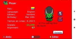 Sell Graal Online classic account, USD 65.00