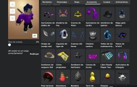 roblox account with various objects, USD 55.00