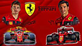 Wallpaper Scuderia Ferrari 2022 Charles Leclerc - Carlos Sainz, € 1.00