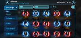 Vendo cuenta Star Wars Galaxy of Heroes, USD 500.00