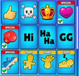 Stumble account with the three special emotes and many skins, USD 60.00