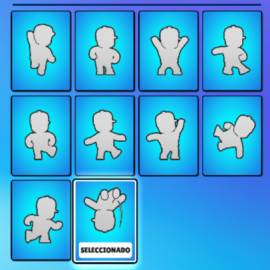 Stumble account with the three special emotes and many skins, USD 60.00