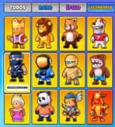 Stumble account with the three special emotes and many skins, USD 60.00