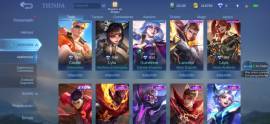 Cuenta de Mlbb +210 skins, Todos los Heroes, Win rates buenos, GM, USD 459.00