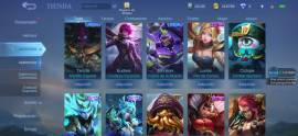 Cuenta de Mlbb +210 skins, Todos los Heroes, Win rates buenos, GM, USD 459.00