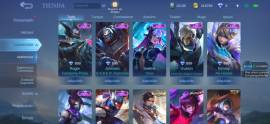 Cuenta de Mlbb +210 skins, Todos los Heroes, Win rates buenos, GM, USD 459.00