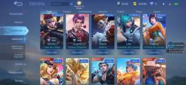 Cuenta de Mlbb +210 skins, Todos los Heroes, Win rates buenos, GM, USD 459.00