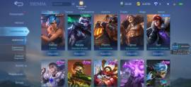 Cuenta de Mlbb +210 skins, Todos los Heroes, Win rates buenos, GM, USD 459.00