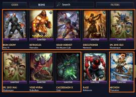 BEST ACCOUNT SMITE WITH 1205 SKINS | ALL VOICE PACKS  AND 11 T5 SKINS, USD 1,000.00