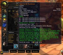 SELL WARMANE ACCOUNT (ICECROWN) WARRIOR/MAGUE FULL PVP (6.6/6.2 GS), € 150.00