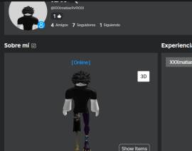 Roblox account, USD 45