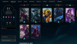 VENDO CUENTA UNRANKED LVL 114 LAS+51 SKINS,38 SKINS TFT  CHARLABLE $$$, USD 50.00