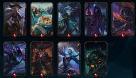 Cuenta LoL LAS-ALL CHAMPS-+100 SKINS- 0 BANS- PLATA 4- HONOR 4, USD 150.00