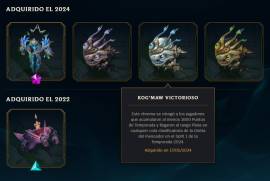 Cuenta LoL LAS-ALL CHAMPS-+100 SKINS- 0 BANS- PLATA 4- HONOR 4, USD 150.00