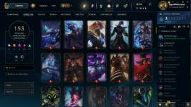 Vendo cuenta de lol - Unranked lvl 229 - 153 skins, USD 100.00