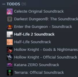 Cuenta de Steam 36 juegos (con dlc) y soundtracks, USD 320.00