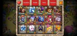 Vendo cuenta Castle Clash acc. 1,5m might, USD 400.00