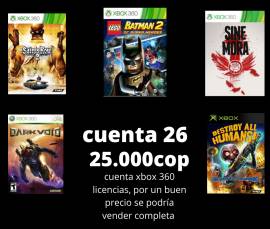 VENDO CUENTA DE XBOX 360 CON CAMBIO DE DATOS , USD 6.00