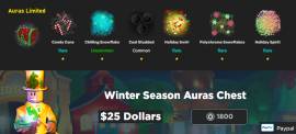 Roblox - Swordburst 2 - Winter Season Auras Chest [Limited], USD 25.00