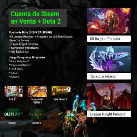 Uncalibrated Dota 2 Account + Various Original Games, USD 90.00