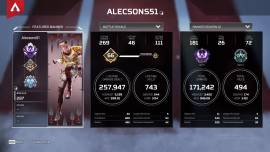 Master account with 4k damage and 20 kills badges on Wraith , USD 130.00