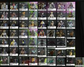 Venta de cuenta de Warframe mr 27 con 49 Warframes/skins/etc, USD 350.00