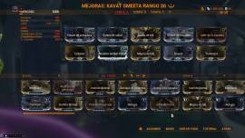 Venta de cuenta de Warframe mr 27 con 49 Warframes/skins/etc, USD 350.00