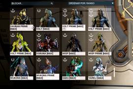 Vendo cuenta Legendario 3, 200+ Rivens, Tennogen, Accesorios Prime, USD 1,000.00