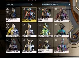 Vendo cuenta Legendario 3, 200+ Rivens, Tennogen, Accesorios Prime, USD 1,000.00