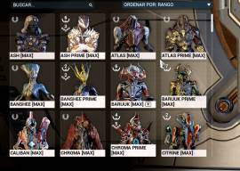 Vendo cuenta Legendario 3, 200+ Rivens, Tennogen, Accesorios Prime, USD 1,000.00