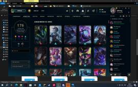 Cuenta de lol Las full Champions, 176 skins level 291 Hierro 2, USD 100.00