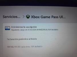 Vendo Mi Cuenta De xbox Con todos los juegos y 2 meses de Game Pass., USD 25.00