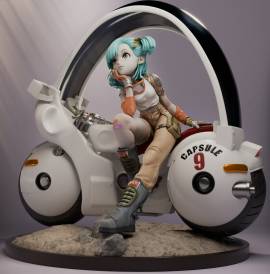 Figura de resina modelo Bulma Dragon Ball sin pintar, USD 69.95