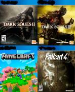 Cuenta psn Dark Souls 2 y 3 + fallout + minecraft, USD 20.00