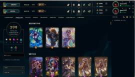 Se vende cuenta de lol con muchas skins, precio a tratar, USD 300.00