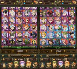 I sell a 7DS account - GLOBAL Lv. 80, USD 23.00