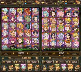 I sell a 7DS account - GLOBAL Lv. 80, USD 23.00