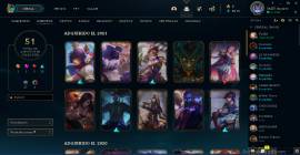 CUENTA DE LEAGUE OF LEGENDS LAN , 156 CAMPEONES +WILD RIFT 30 CAMPEONE, USD 50.00