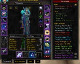 Wow account tbc Human mage lvl 70 7/9 T3 Naxx Benediction , USD 220.00