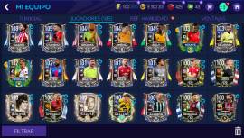 Cuenta de fifa mobile 154 grl y 384 de quimica, equipo muy completo, USD 40.00