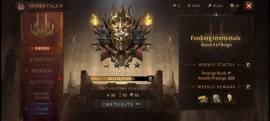 Diablo Immortal- Mage Pr 156 ic +2452 resonance 510 (Immortal clan), USD 100