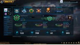 Smite account Level 160 GRANDMASTERS BORDERS, USD 400.00