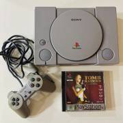 PS1 console for sale with 1 game included, € 80.00